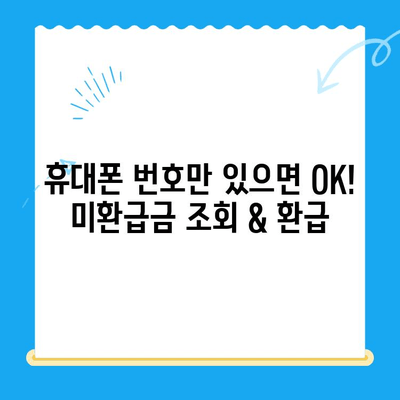 통신사 미환급금, 내 돈 돌려받자! 간편 조회 & 환급 가이드 | 통신 미환급금, 환급 방법, 조회 방법, 휴대폰