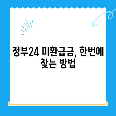 정부24 미환급금 통합 신청 완벽 가이드 | 단 한번에 간편하게 내 돈 찾기