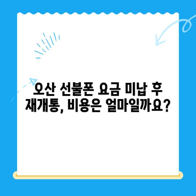 오산 선불폰 요금 미납 후 핸드폰 개통, 비용 & 방법 총정리 | 선불폰 개통, 요금 미납 해결, 오산 핸드폰