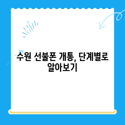 수원 선불폰 저렴하게 개통하는 방법| 비용 절감 꿀팁 & 단계별 가이드 | 선불폰, 알뜰폰, 개통 절차, 요금 비교