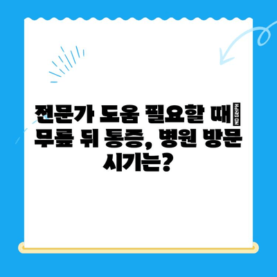 무릎 뒤 통증| 원인 분석 & 개선 위한 솔루션 | 통증 완화, 운동, 생활 습관