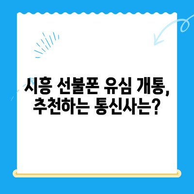 시흥 선불폰 유심 개통 완벽 가이드| 한방에 끝내는 방법 | 선불폰, 유심 개통, 시흥, 통신