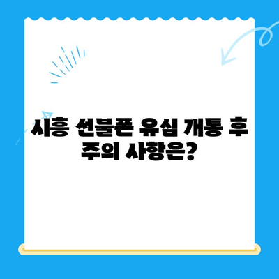 시흥 선불폰 개통 편의점 유심 가이드| 어디서, 어떻게? | 선불폰, 유심, 개통, 편의점, 시흥