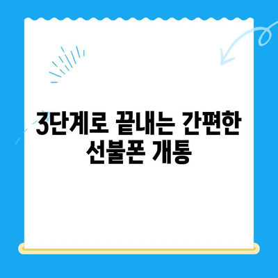 편의점에서 선불폰 개통하기| 쉽고 빠른 3단계 가이드 | 선불폰, 개통, 편의점, 알뜰폰