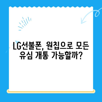 LG선불폰 원칩으로 유심 다 개통 가능? |  LG유플러스 알뜰폰, 선불폰 개통 방법, 요금제 비교