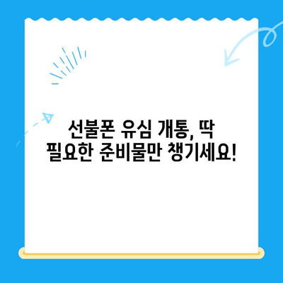 선불폰 유심 개통, 준비물부터 접수까지 한번에! | 선불폰, 유심 개통, 준비물, 접수 방법, 요약