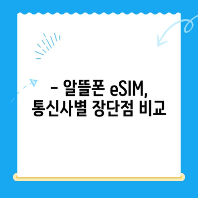 갈길 Z로! 알뜰폰 eSIM 요금제 추천 & 자기 개통 가이드 | 알뜰폰, eSIM, 요금제 비교, 개통 방법