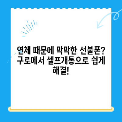 구로에서 연체된 선불폰 셀프개통 쉽게 하는 방법 | 선불폰 개통, 연체 해결, 구로 셀프개통