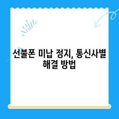 선불폰 미납 정지 후 핸드폰 개통하기| 쉬운 방법 총정리 | 선불폰, 미납, 해지, 개통, 통신사