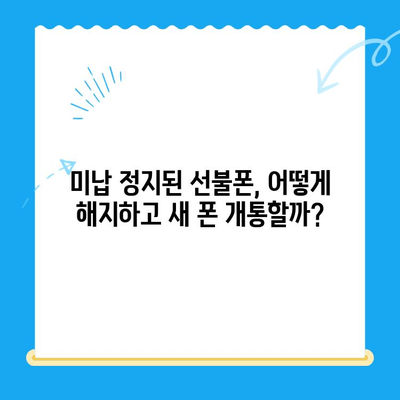 선불폰 미납 정지 후 핸드폰 개통하기| 쉬운 방법 총정리 | 선불폰, 미납, 해지, 개통, 통신사