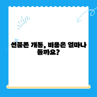 선불폰 미납 정지 후 핸드폰 개통, 비용과 절차 완벽 가이드 | 선불폰, 미납, 정지, 개통, 비용, 절차, 핸드폰