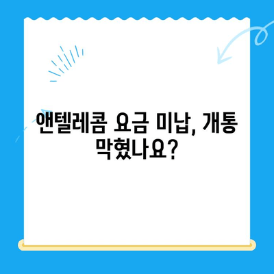 앤텔레콤 요금 미납으로 개통 불가? 셀프 개통 가능한 방법 | 앤텔레콤, 요금 미납, 개통, 셀프 개통, 해결책