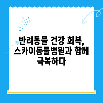 인천 계양 스카이동물병원 수술 후기| 반려동물 건강 회복 이야기 | 수술 과정, 회복 정보, 병원 후기