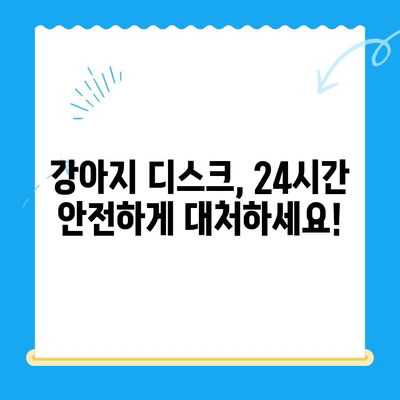 대구 24시간 강아지 디스크 전문 동물병원| 긴급 상황, 안전하게 대처하세요 | 24시간 진료, 디스크 치료, 응급처치, 전문의