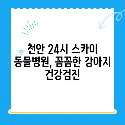 천안 24시 스카이 동물병원 강아지 건강검진 추천| 믿을 수 있는 검진 프로그램 | 천안, 동물병원, 강아지 건강, 건강검진, 추천
