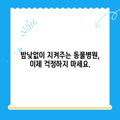 24시간 운영 동물병원 찾기| 언제든 안심하세요 | 동물병원, 야간진료, 응급진료, 긴급상황