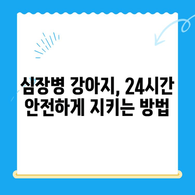 심장병 강아지, 24시간 안전하게! | 24시간 동물병원 심장 강아지 치료, 응급 상황 대처법, 전문의 진료