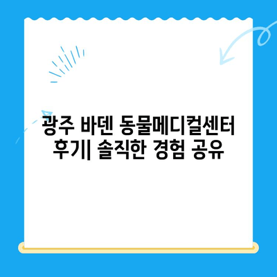 광주 바덴 동물메디컬센터 건강검진 & 응급실 후기| 솔직한 경험 공유 | 반려동물, 건강검진, 응급의료, 광주 동물병원