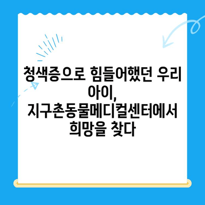 양천구 지구촌동물메디컬센터 강아지 청색증 치료 후기| 우리 아이의 기적 같은 회복 이야기 | 강아지 청색증, 지구촌동물메디컬센터, 치료 후기, 반려동물 건강