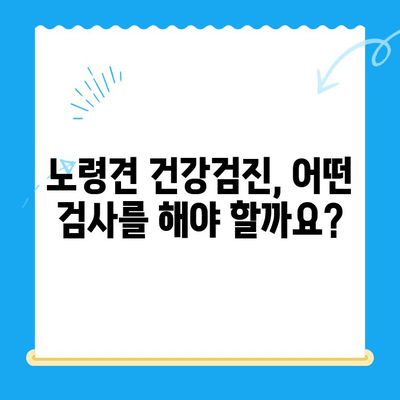 성북구 24시 노견 건강검진| 노령견 건강 지키는 필수 가이드 | 건강검진, 노령견, 24시 동물병원, 성북구