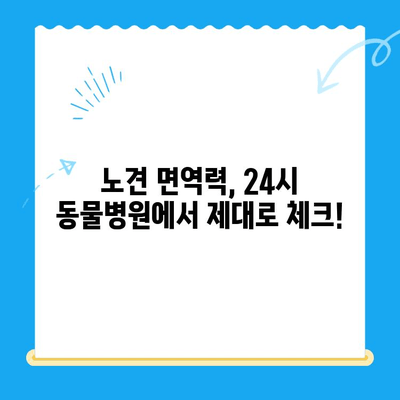 노견 면역력 검사 후기| 성북구 24시 동물병원에서 경험한 이야기 | 노견 건강, 면역력 강화, 24시 동물병원