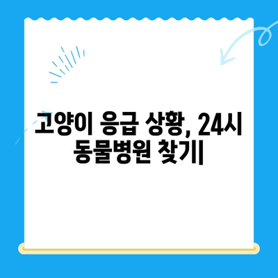 고양이 응급 상황, 24시 동물병원 응급실 찾기| 지역별 연락처 & 진료 시간 | 고양이 건강, 응급처치, 동물병원, 야간 진료