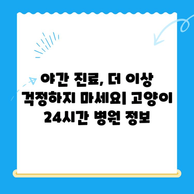 밤샘 응급 상황에도 안심! 고양이 24시간 병원 찾기 | 고양이 응급, 야간 진료, 동물병원