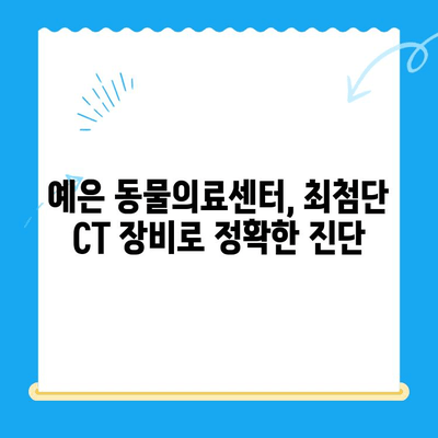 24시 응급 진료 가능! CT 장비 보유한 "예은 동물의료센터" | 동물병원, 응급진료, CT, 예은 동물의료센터