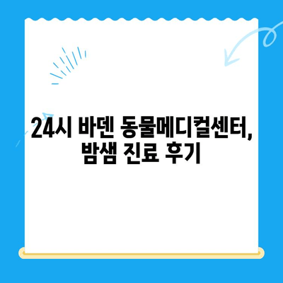 24시 동물병원 바덴 동물메디컬센터 방문 후기| 밤샘 진료 경험 공유 | 동물병원, 응급진료, 야간진료, 후기