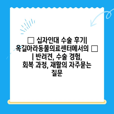 ๐ถ ์ญ์์ธ๋ ์์ ํ๊ธฐ| ์ฅ๊ธธ์๋ผ๋๋ฌผ์๋ฃ์ผํฐ์์์ ๐ถ | ๋ฐ๋ ค๊ฒฌ, ์์ ๊ฒฝํ, ํ๋ณต ๊ณผ์ , ์ฌํ