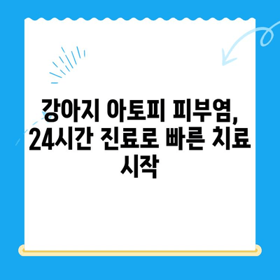 강아지 아토피 피부염, 24시간 동물병원에서 사이토포인트 주사 치료 받기 | 아토피, 피부염, 강아지, 동물병원, 사이토포인트