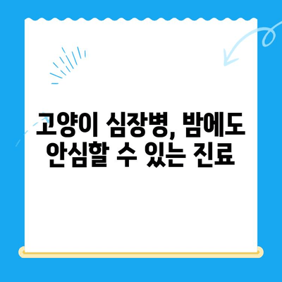 24시간 동물병원 고양이 심장진료 후기| 긴급 상황 대처 및 치료 경험 공유 | 심장병, 야간 응급, 동물병원 추천