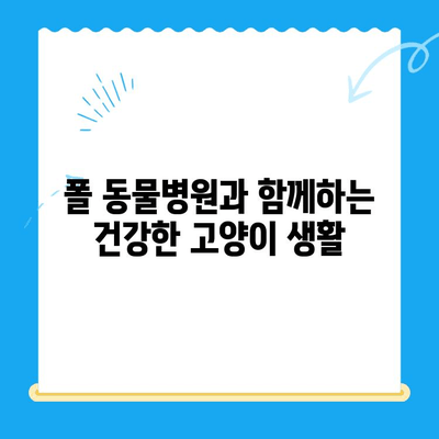 24시간 폴 동물병원 고양이 건강검진 특집| 꼼꼼한 검사 항목 & 건강 관리 팁 | 고양이 건강, 건강검진, 동물병원, 폴 동물병원