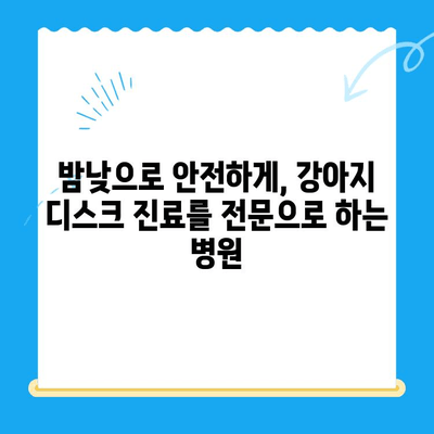 대구 24시간 강아지 디스크 검진 전문 병원 찾기| 밤낮으로 안전한 진료 | 24시간 응급, 디스크 전문, 강아지 병원, 대구
