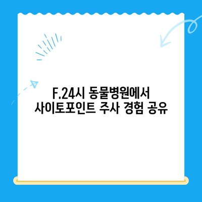 강아지 아토피 피부염 치료, F.24시 동물병원 사이토포인트 주사 경험담 | 아토피 치료, 강아지 피부병, 사이토포인트