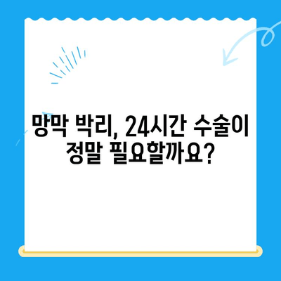 24시간 망막 박리 수술, 나에게 꼭 필요할까요? | 망막 박리 증상, 수술 필요성, 치료 방법