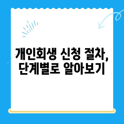 개인회생 신청, 이것만 알면 끝! 절차 & 방법 완벽 가이드 | 개인회생, 파산, 채무, 법률, 신청