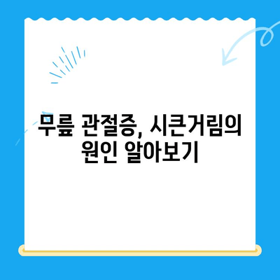 무릎 관절증 시큰한 통증, 이렇게 대처하세요! | 통증 완화, 운동, 치료, 관리