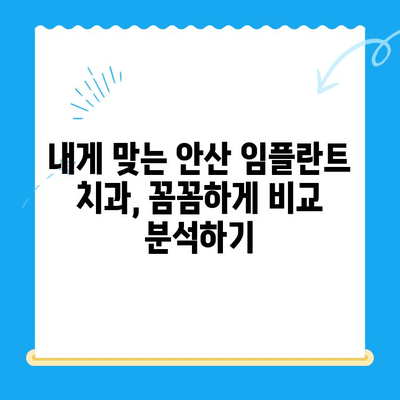 안산 임플란트 잘하는 곳 찾기| 성공적인 치료를 위한 선택 가이드 | 안산 임플란트, 치과 추천, 임플란트 비용, 임플란트 후기