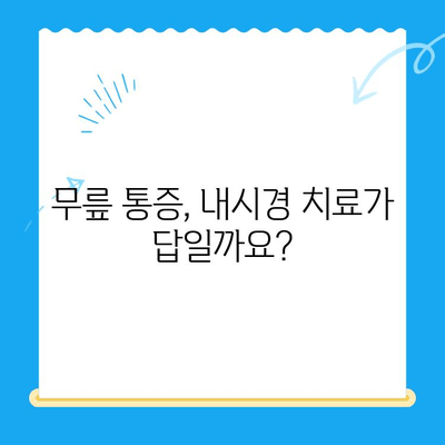 노원구 퇴행성 무릎관절염, 내시경 치료 옵션|  나에게 맞는 선택은? | 무릎 통증, 관절 내시경, 비수술 치료, 노원구 정형외과