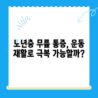 85세 어머님의 무릎 통증, 운동 재활로 희망을 찾다|  단계별 가이드 | 노년층, 무릎 통증, 재활 운동, 근력 강화