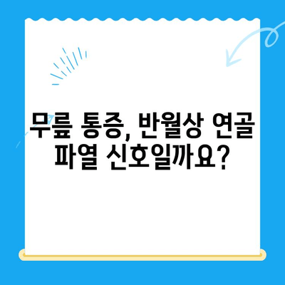 무릎 구부릴 때 통증? 반월상 연골 파열 의심되세요? 증상과 치료 정보 | 무릎 통증, 반월상 연골 파열, 진단, 치료