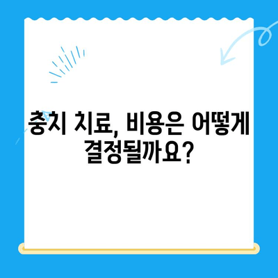 충치 치료, 얼마나 들까요? | 치과 충치 치료 비용 확인 가이드