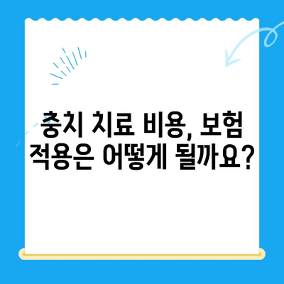 충치 치료, 얼마나 들까요? | 치과 충치 치료 비용 확인 가이드