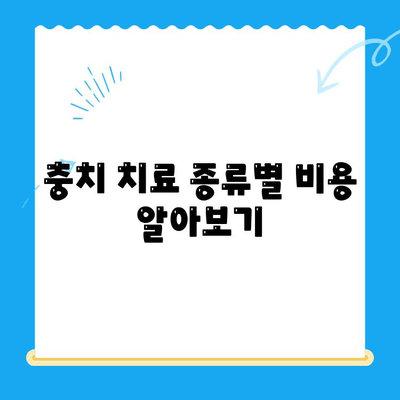 충치 치료, 얼마나 들까요? | 치과 충치 치료 비용 안내 및 정보