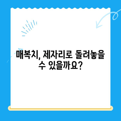 경주 치과| 매복치, 본래 자리로 돌려놓는 방법 | 매복치 교정, 치아 이동, 경주 치과 추천