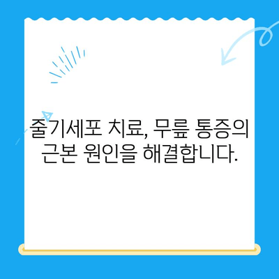 무릎 통증 완화를 위한 솔루션| 줄기세포 치료의 가능성 | 무릎 통증, 줄기세포 치료, 관절염, 재활