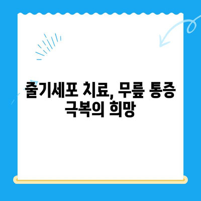 무릎 통증 악화, 줄기세포 주사가 해답일까요? | 무릎 통증, 줄기세포 치료, 통증 완화, 재활