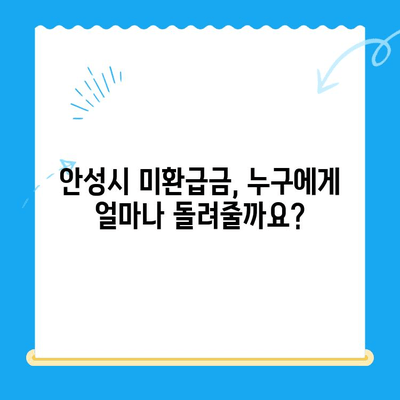 안성 시민, 지방세 미환급금 찾아가세요! | 안성시, 미환급금 조회, 신청 방법,  지방세