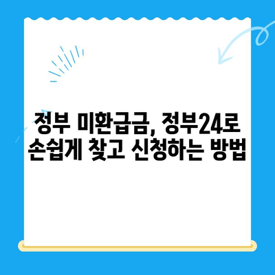 정부 미환급금, 정부24로 한 번에 찾는 방법 | 미환급금 조회, 환급 신청, 정부24 활용 가이드